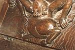 Chichester Cathedral Holy Trinity Sussex early 14th century medieval misericord misericords misericorde misericordes Miserere Misereres choir stalls Woodcarving woodwork mercy seats pity seats  03.jpg