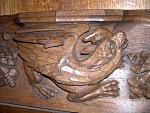 19th century  Newcastle Upon Tyne  Cathedral St Nicholas post medieval Victorian misericords misericord misericorde misericordes Miserere Misereres  choir stalls Woodcarving woodwork mercy seats pity seats Newcastles11.4.jpg